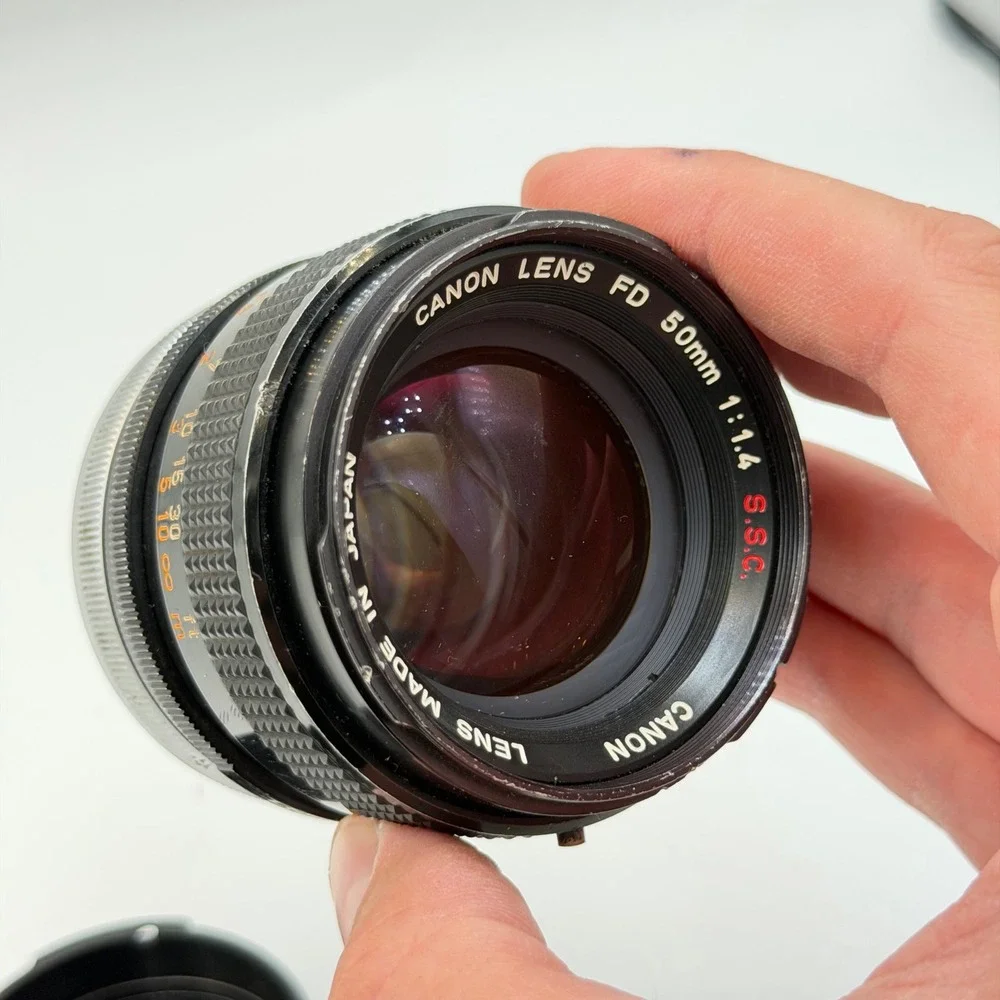 Canon FD 50mm f1.4 SSC Prime Lens Manual Focus SLR Breech Lock Made in Japan
